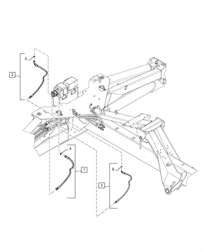 Схема запчастей Case IH 2160 - (35.744.AF[03]) - ALTERNATOR HYDRAULIC HOSES, 2160 (35) - HYDRAULIC SYSTEMS