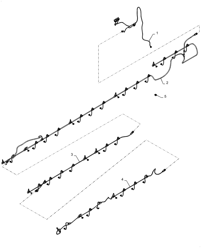 Схема запчастей Case IH PATRIOT 3340 - (55.635.AM[37]) - WIRE HARNESS, RH, ACF, 120 BOOM, ASN YGT044000 (55) - ELECTRICAL SYSTEMS