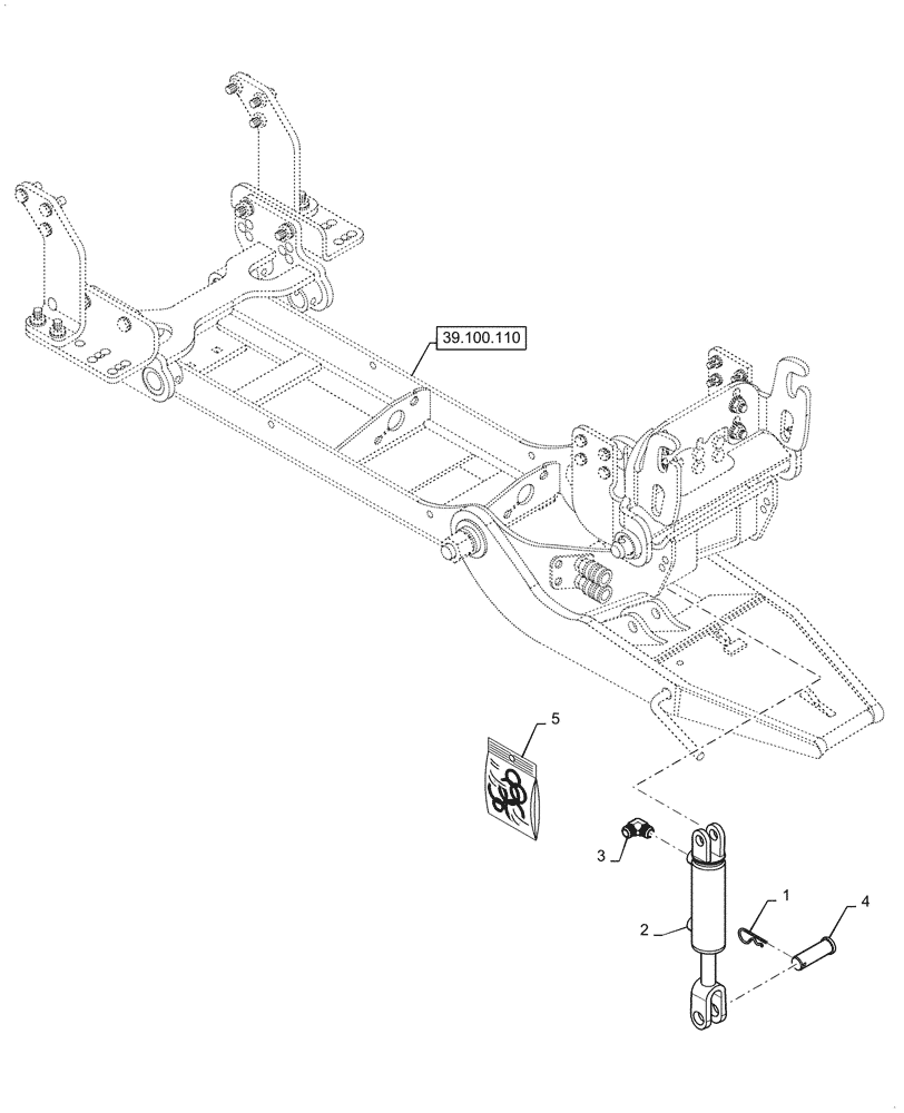 Схема запчастей Case IH BS174H - (35.162.020) - VAR - 439145006 - QUICK-HITCH HYDRAULIC CYLINDER (35) - HYDRAULIC SYSTEMS