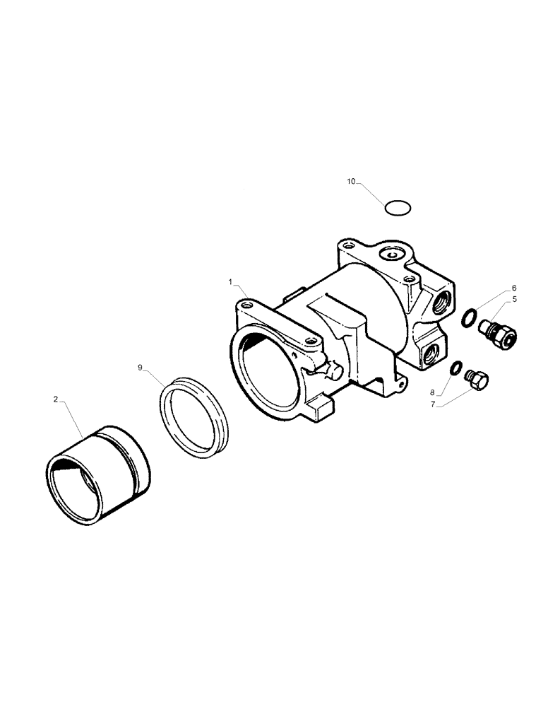 Схема запчастей Case IH 8950 - (8-036) - HITCH CONTROL CYLINDER ASSEMBLY (08) - HYDRAULICS