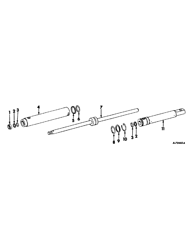 Схема запчастей Case IH 21256 - (J-10) - STEERING MECHANISM, POWER STEERING CYLINDER, INTERNATIONAL TRACTORS Steering Mechanism