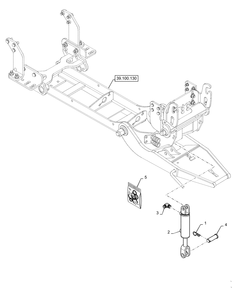 Схема запчастей Case IH BR172 - (35.162.040) - VAR - 439205006 - QUICK-HITCH HYDRAULIC CYLINDER (35) - HYDRAULIC SYSTEMS