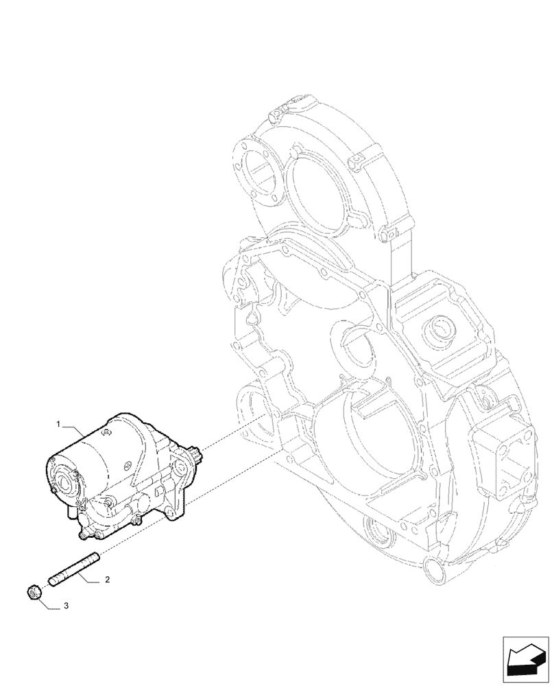 Схема запчастей Case IH F2CFP613C H006 - (55.201.AE[01]) - STARTER MOTOR (55) - ELECTRICAL SYSTEMS