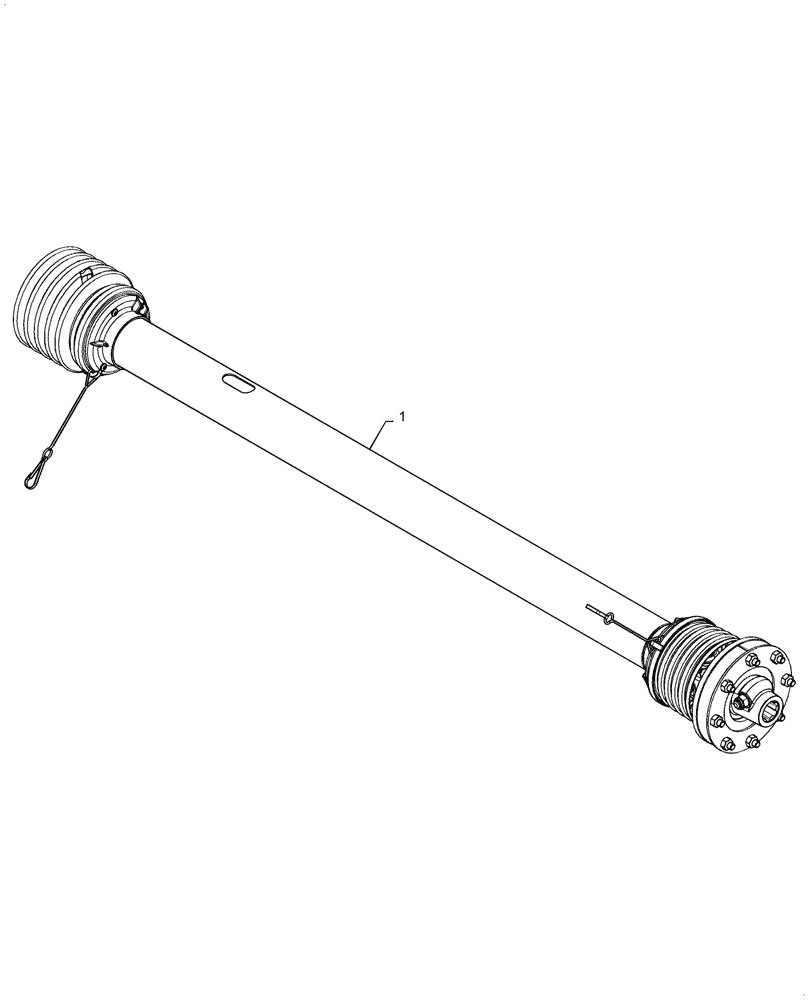 Схема запчастей Case IH 3020-25 - (58.110.05[06]) - SHAFT, PTO 21 TOOTH (58) - ATTACHMENTS/HEADERS