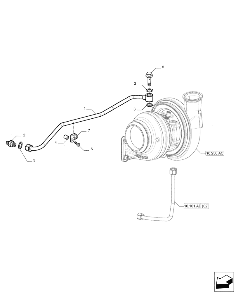 Схема запчастей Case IH F2CFP613C H006 - (10.101.AD[03]) - EXPANSION PLUG (10) - ENGINE