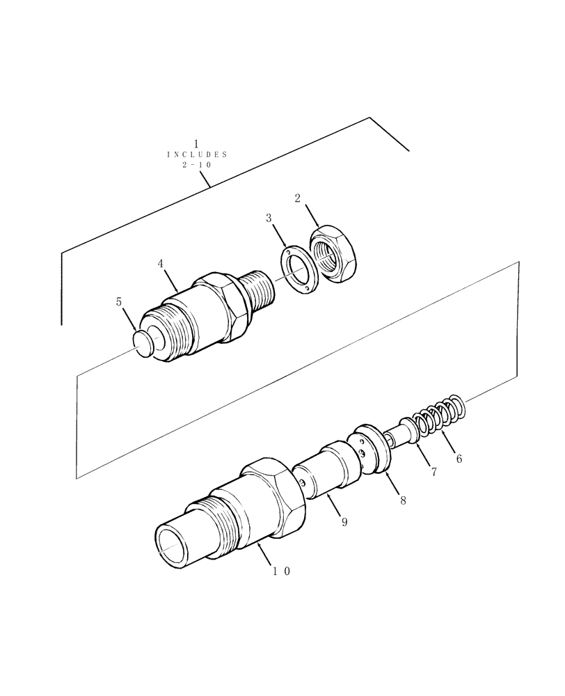 Схема запчастей Case IH DX23 - (01.15.01) - FUEL INJECTOR ASSY. (01) - ENGINE