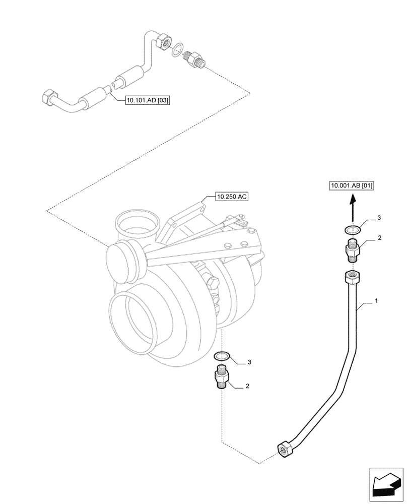 Схема запчастей Case IH F2CFP613C H006 - (10.101.AD[01]) - EXPANSION PLUG (10) - ENGINE