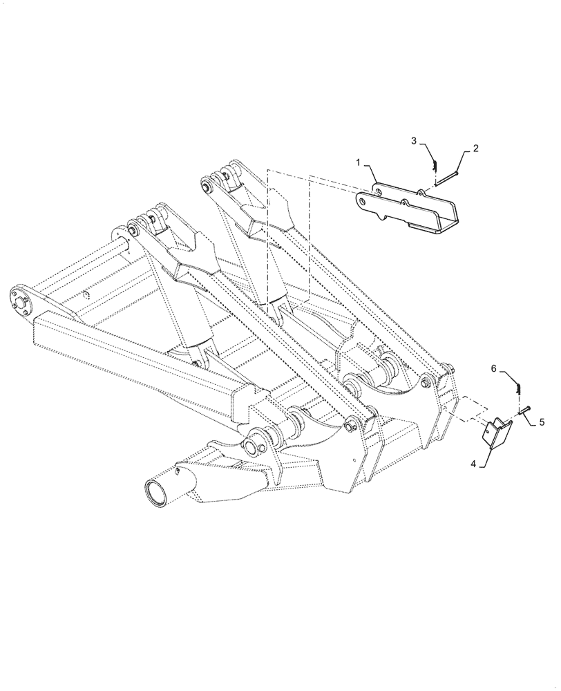 Схема запчастей Case IH 2160 - (44.100.AD[08]) - LIFT AND STEERING CYLINDER STOPS (44) - WHEELS