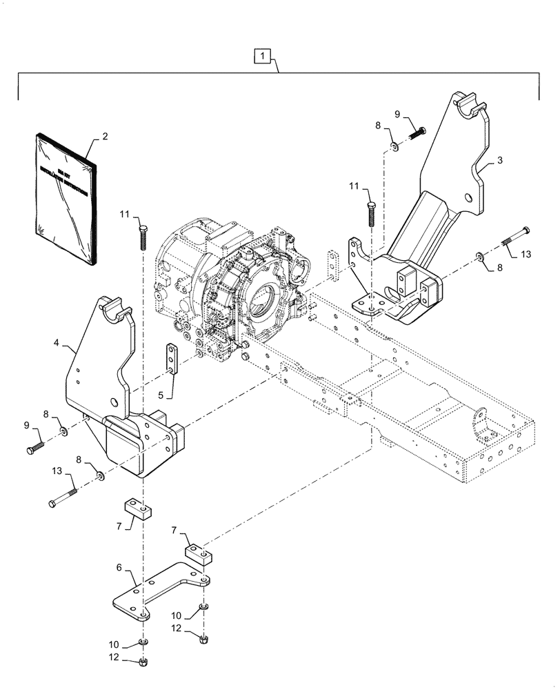 Схема запчастей Case IH L340A - (39.100.040) - VAR - 713741026 - SUBFRAME, MOUNTING PARTS (39) - FRAMES AND BALLASTING