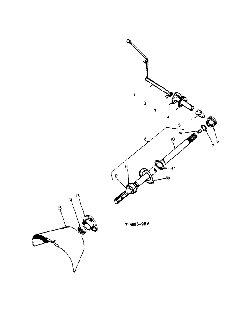 Схема запчастей Case IH 444 - (6-09) - STANDARD REAR P.T.O. ATTACHMENT (09) - CHASSIS