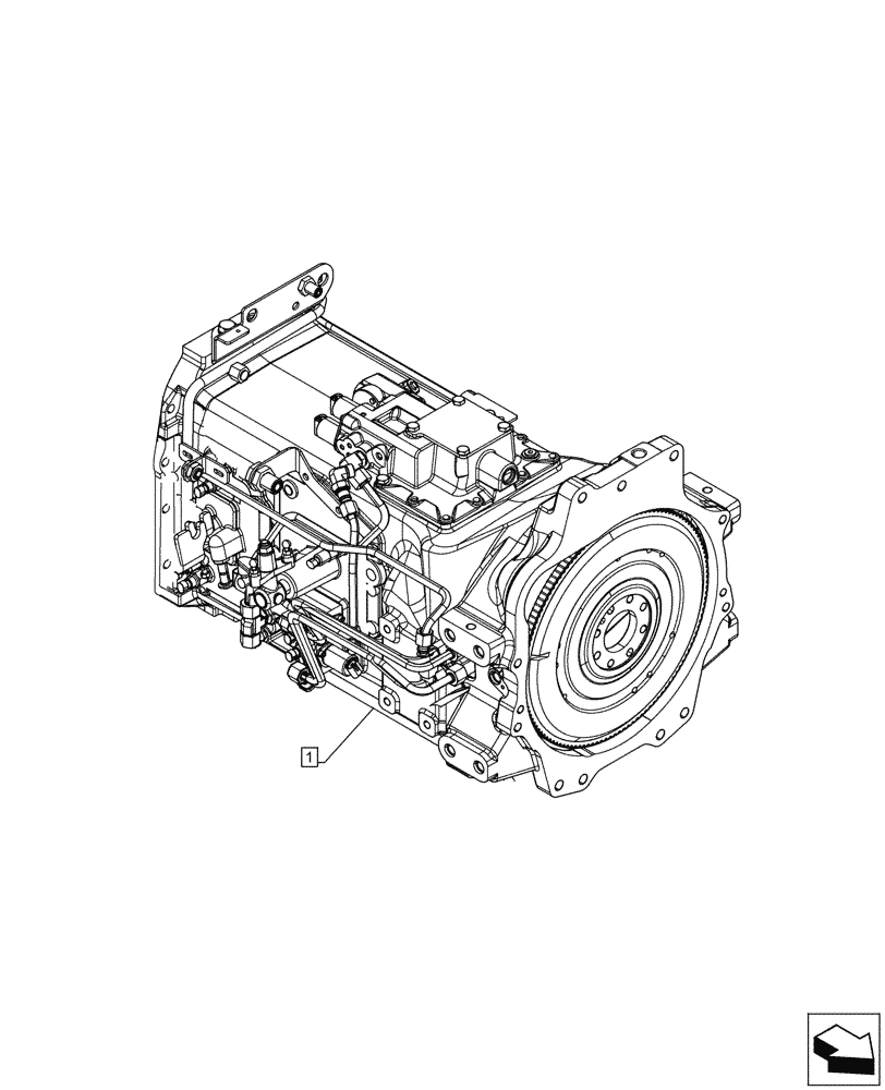 Схема запчастей Case IH MAXXUM 140 - (1.20.1[02]) - SERVICE KIT, TRANSMISSION (03) - TRANSMISSION