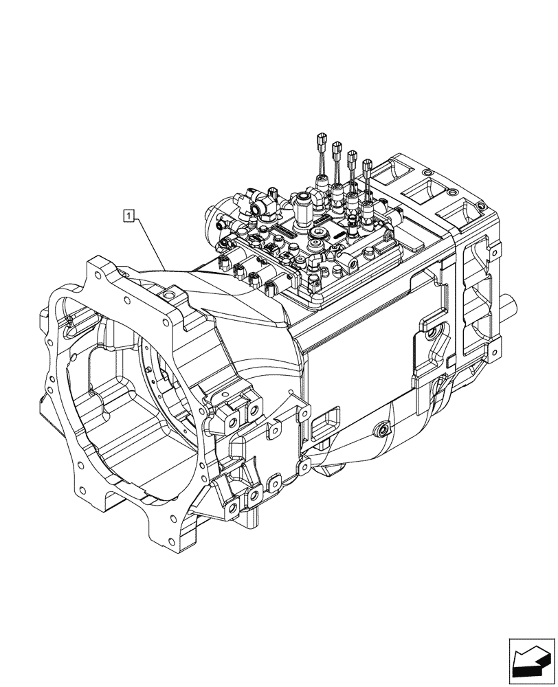 Схема запчастей Case IH MAXXUM 115 - (1.20.1[01]) - SERVICE KIT, TRANSMISSION (03) - TRANSMISSION