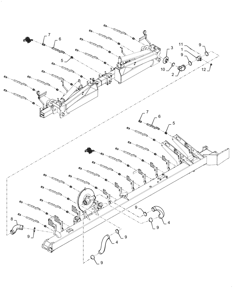 Схема запчастей Case IH 2160 - (79.105.AD[17]) - VACUUM DELIVERY (79) - PLANTING