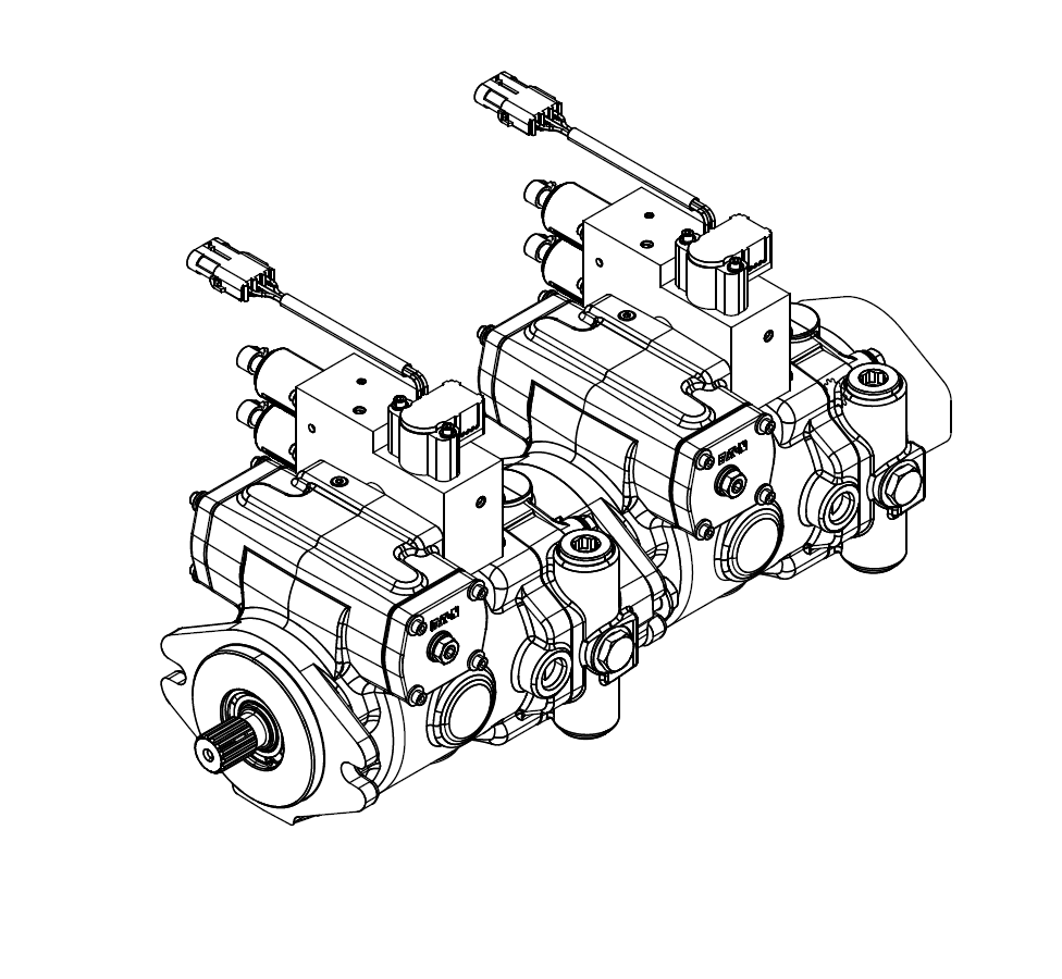 Схема запчастей Case IH WD2104 - (35.602.BH[01]) - HYDROSTATIC TRANSMISSION, DRAPER DISC, ASN YGG677501 (35) - HYDRAULIC SYSTEMS