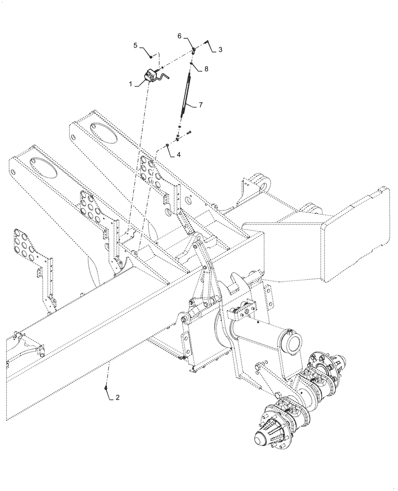 Схема запчастей Case IH 2160 - (55.860.AA[02]) - WING WHEEL POSITION SENSOR (55) - ELECTRICAL SYSTEMS