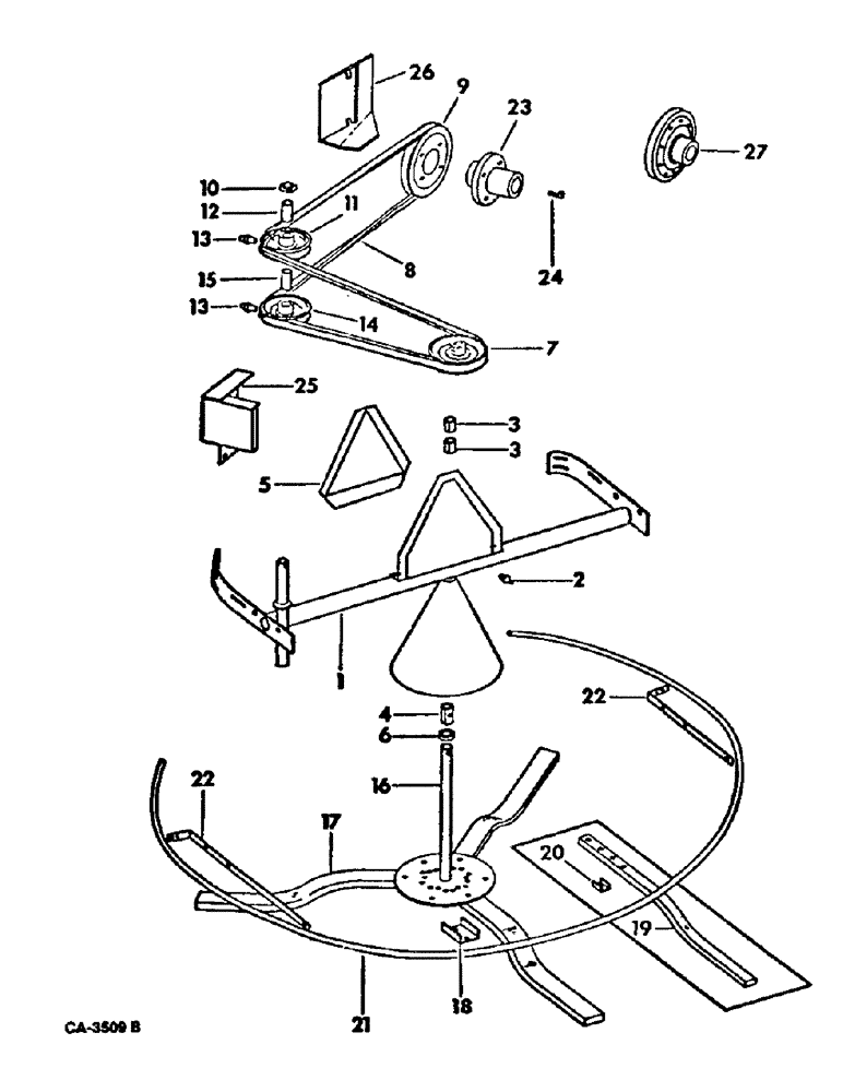 Схема запчастей Case IH 915 - (20-06) - SEPARATOR, STRAW SPREADER Separation