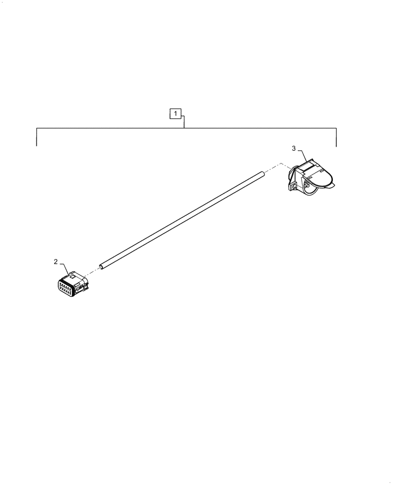 Схема запчастей Case IH TM255 - (55.404.030) - REAR HITCH HARNESS ASSEMBLY, 22 - 46 FOOT (55) - ELECTRICAL SYSTEMS