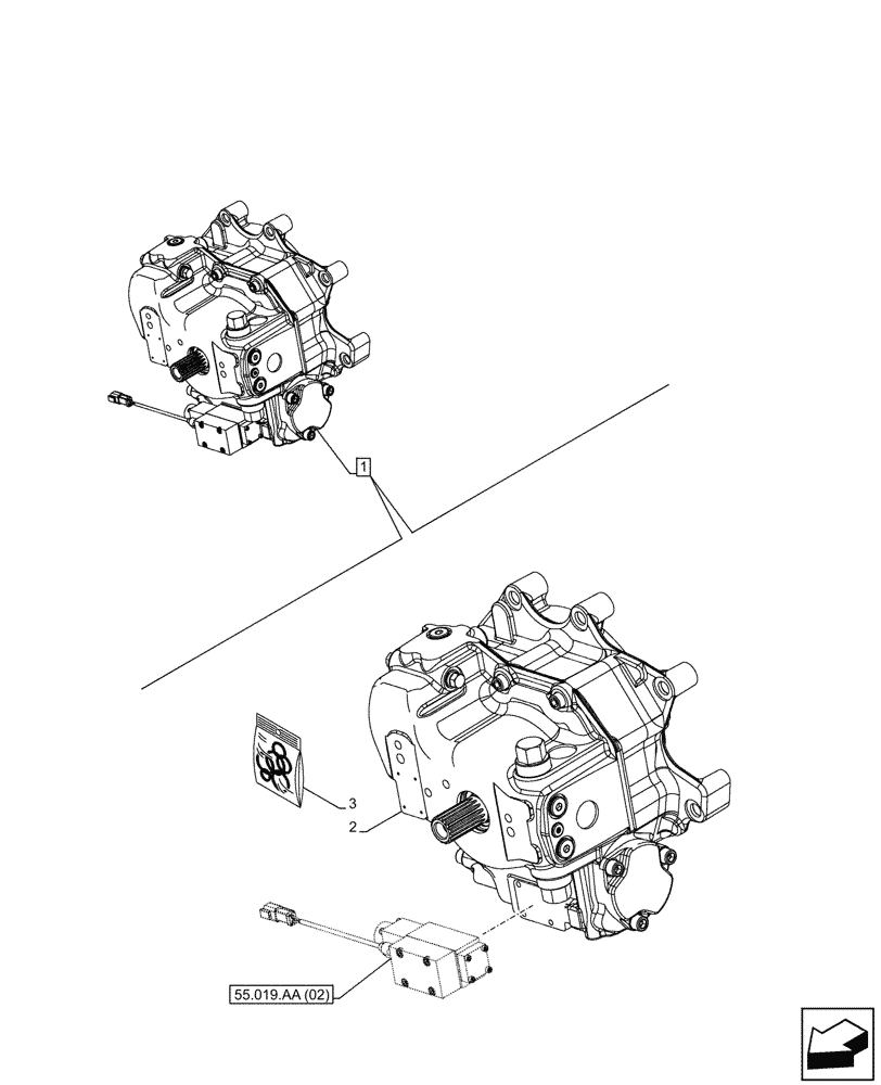 Схема запчастей Case IH PUMA 150 CVT - (21.507.AD[09]) - VAR - 391138, 758022 - TRANSMISSION, HYDROSTATIC PUMP, COMPONENTS, CVT (21) - TRANSMISSION