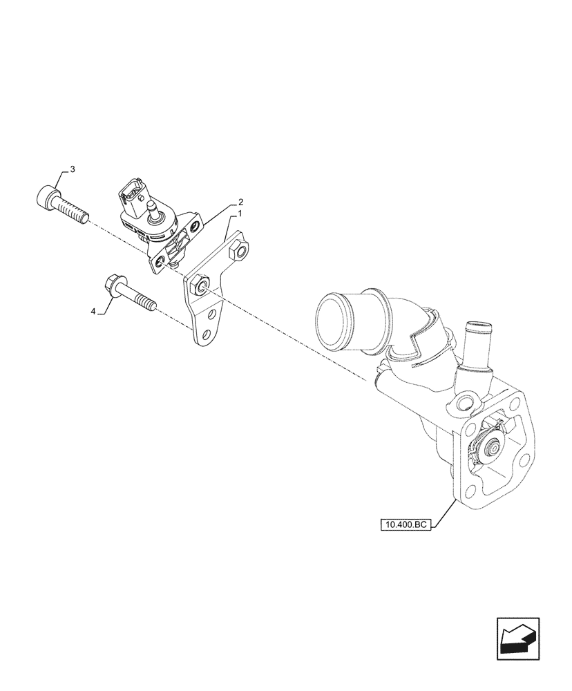 Схема запчастей Case IH F5DFL463A F022 - (55.014.AL) - TURBOCHARGER, PRESSURE CONTROL VALVE (55) - ELECTRICAL SYSTEMS