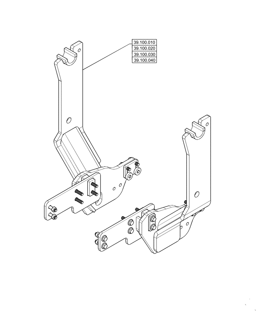 Схема запчастей Case IH L340A - (00.000.39) - PICTORIAL INDEX - FRAMES AND BALLASTING (00) - GENERAL & PICTORIAL INDEX