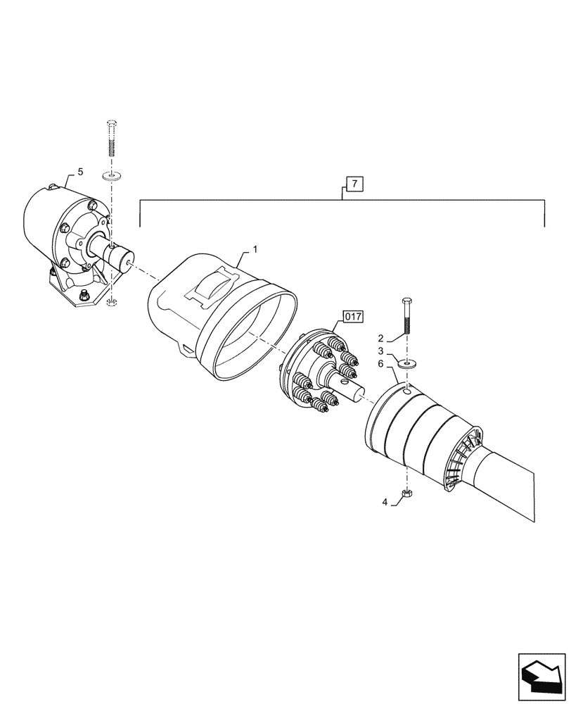 Схема запчастей Case IH 717721366 - (016) - SLIP CLUTCH ASSY (01) - PTO DRIVE SHAFT