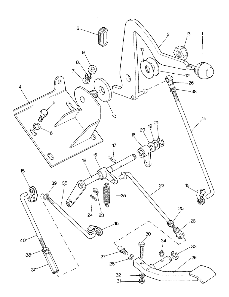 Схема запчастей Case IH 1690 - (B05-3) - ENGINE THROTTLE CONTROL, LOW PROFILE MODEL, P.I.N. 11211216 AND AFTER (02) - COOLING & FUEL SYSTEMS