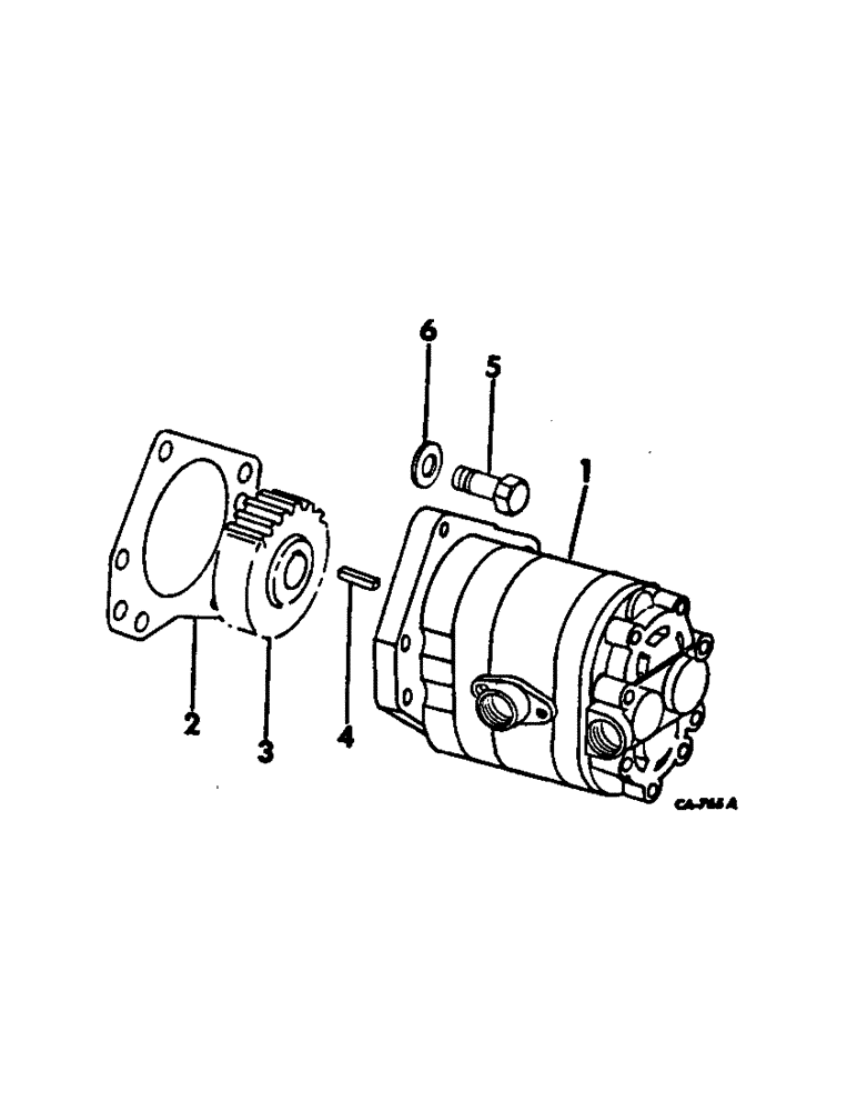 Схема запчастей Case IH 715 - (10-32[1]) - HYDRAULICS, HYDRAULIC LIFT PUMP, FOR HYDRAULIC REEL DRIVE (07) - HYDRAULICS