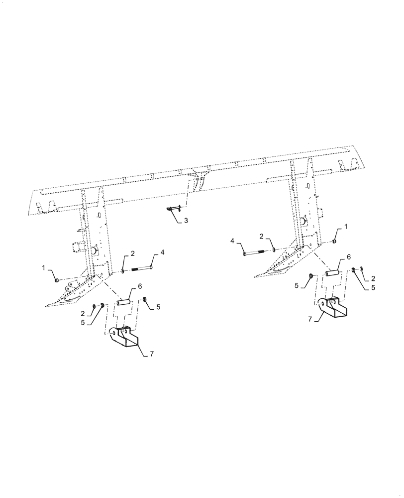 Схема запчастей Case IH DH253 - (58.101.AQ) - PIN ASSY, LIFT ARM, ASN YHZB14001 (58) - ATTACHMENTS/HEADERS