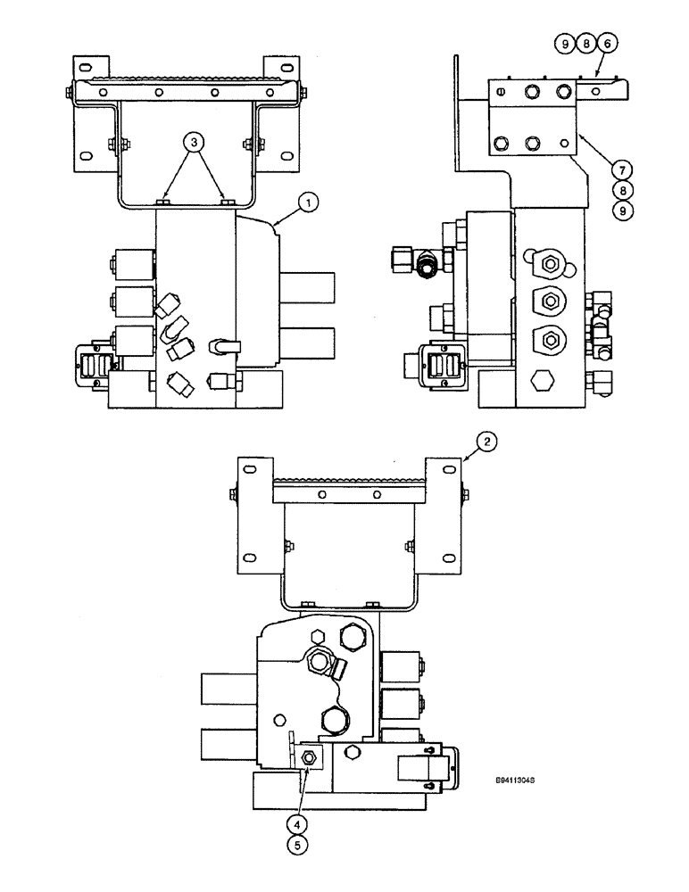 Схема запчастей Case IH 2166 - (8-30) - CONTROL VALVES AND MOUNTING (07) - HYDRAULICS