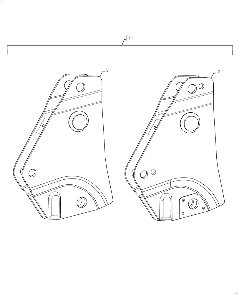 Схема запчастей Case IH L735 - (82.101.030[02]) - BEARING CARRIER - NSL (82) - FRONT LOADER & BUCKET