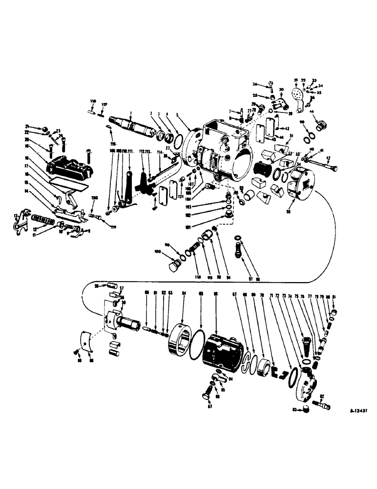 Схема запчастей Case IH 460 - (042) - FUEL SYSTEM, FUEL INJECTION PUMP, D-236, 10674 UP (02) - FUEL SYSTEM