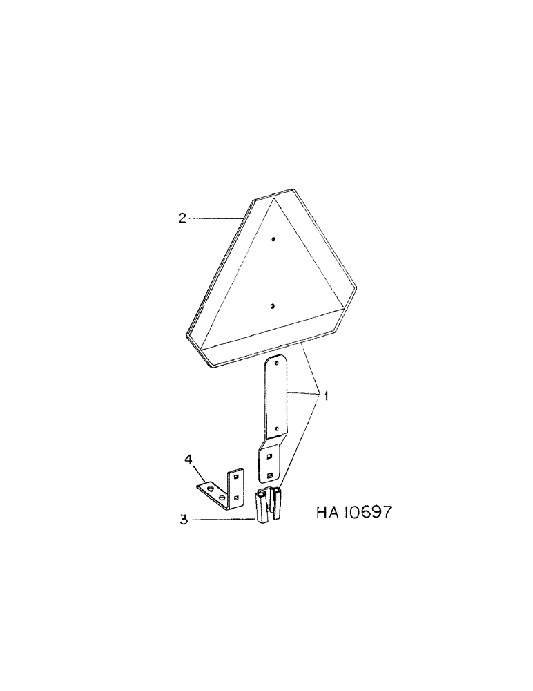 Схема запчастей Case IH 4700 - (A-32) - SLOW MOVING VEHICLE EMBLEM 