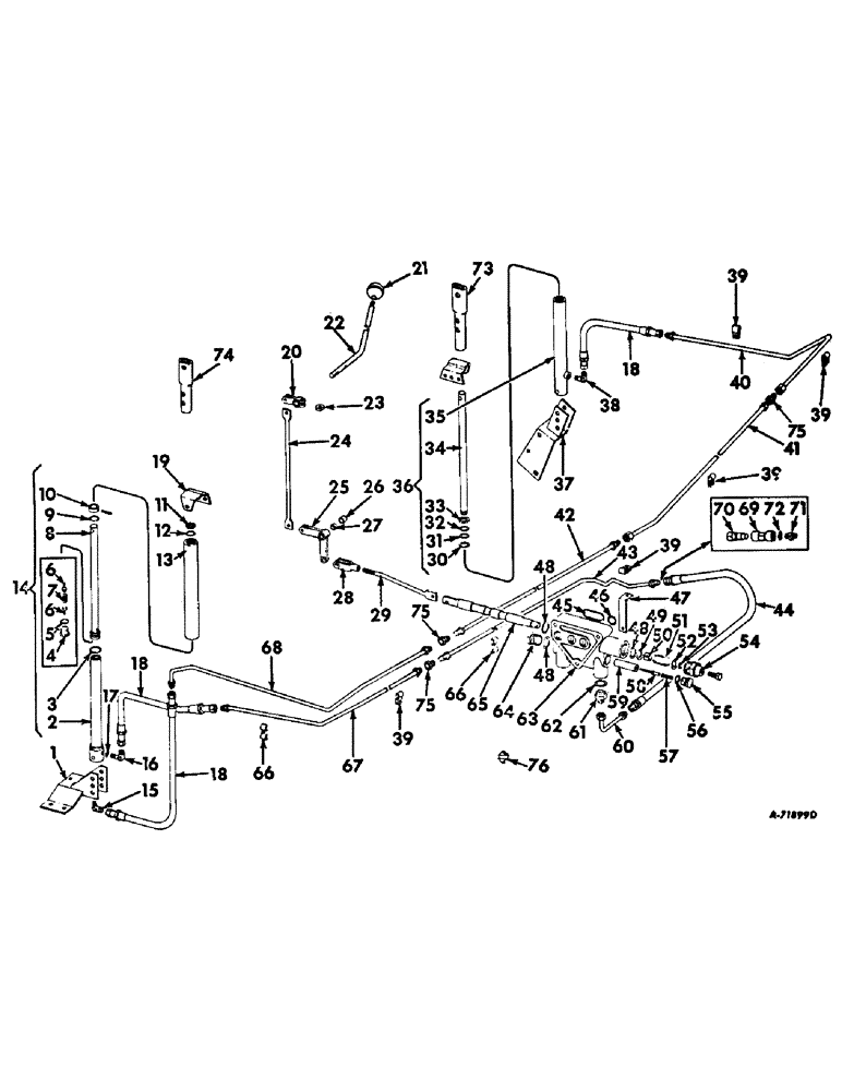 Схема запчастей Case IH 403 - (201) - HYDRAULIC REEL LIFT, NOT HYDROSTATIC GROUND DRIVE (58) - ATTACHMENTS/HEADERS