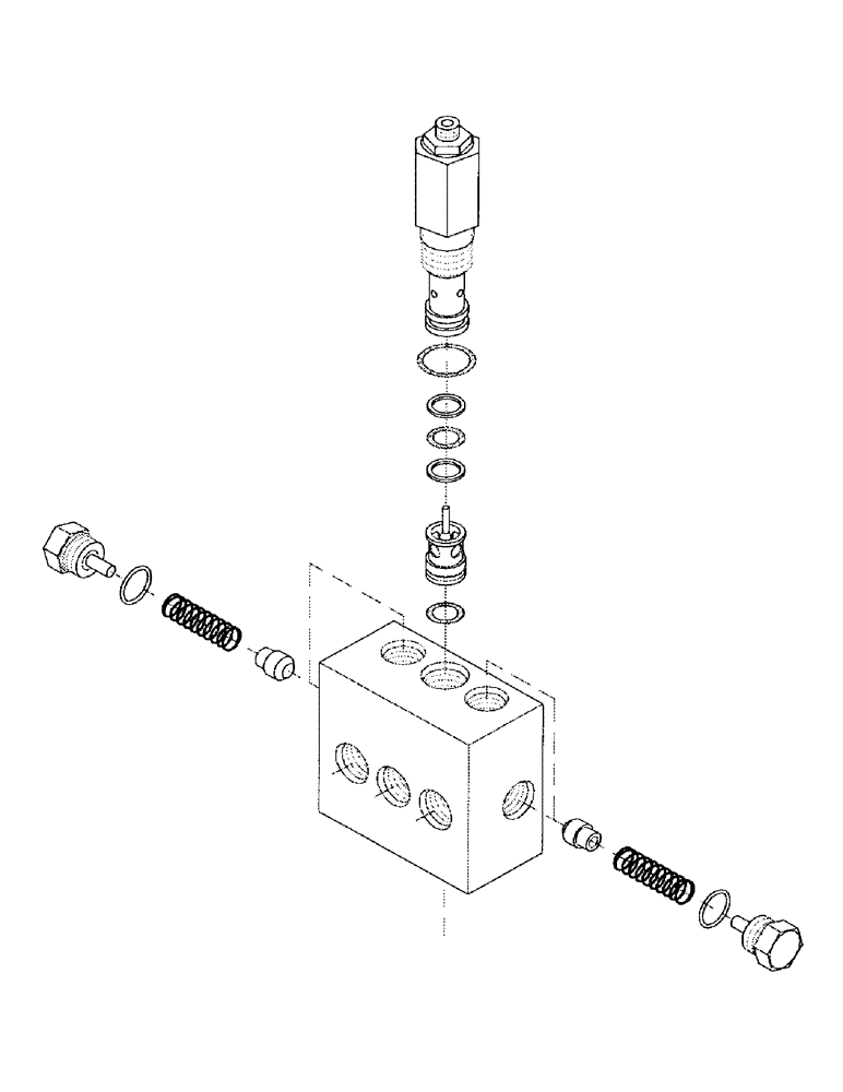 Схема запчастей Case IH 7700 - (B05-25) - HYDRAULIC COUNTER, BALANCE VALVE Hydraulic Components & Circuits