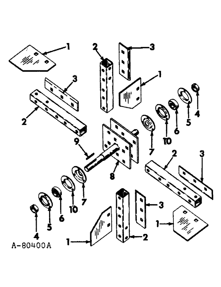 Схема запчастей Case IH 10 - (B-17) - BLOWER ARM, FAN, KNIFE AND SHAFT 