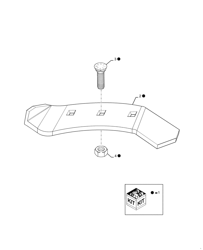 Схема запчастей Case IH 7120 - (66.330.01[13]) - KIT REAR KICKER PLATE (66) - THRESHING