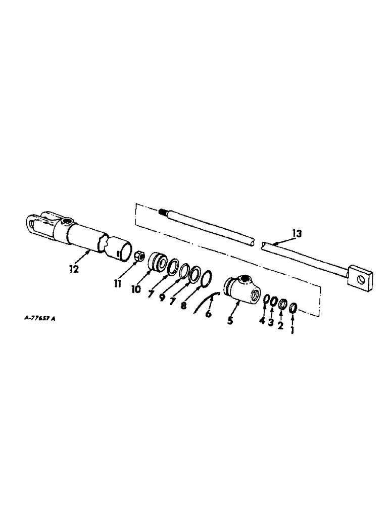 Схема запчастей Case IH 414 - (212) - BASKET DISTRIBUTOR ATTACHMENT, HYDRAULIC CYLINDER (35) - HYDRAULIC SYSTEMS