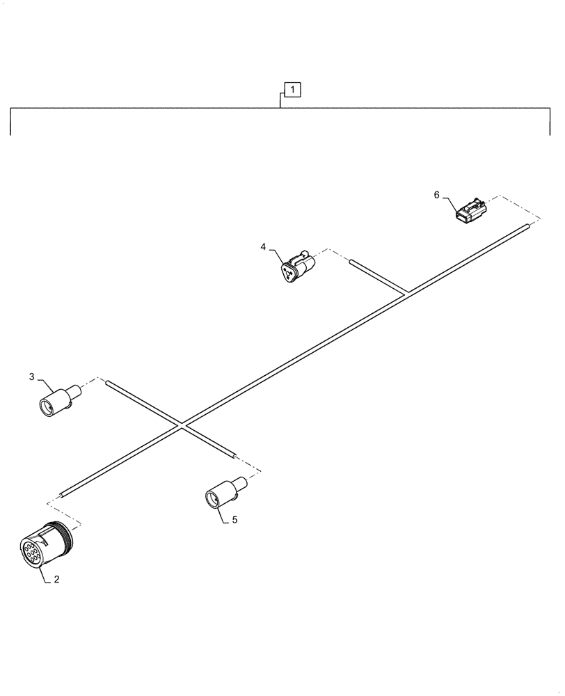 Схема запчастей Case IH 2160 - (55.370.AA[02]) - HIGH FLOAT TRACK STEERING HARNESS (55) - ELECTRICAL SYSTEMS