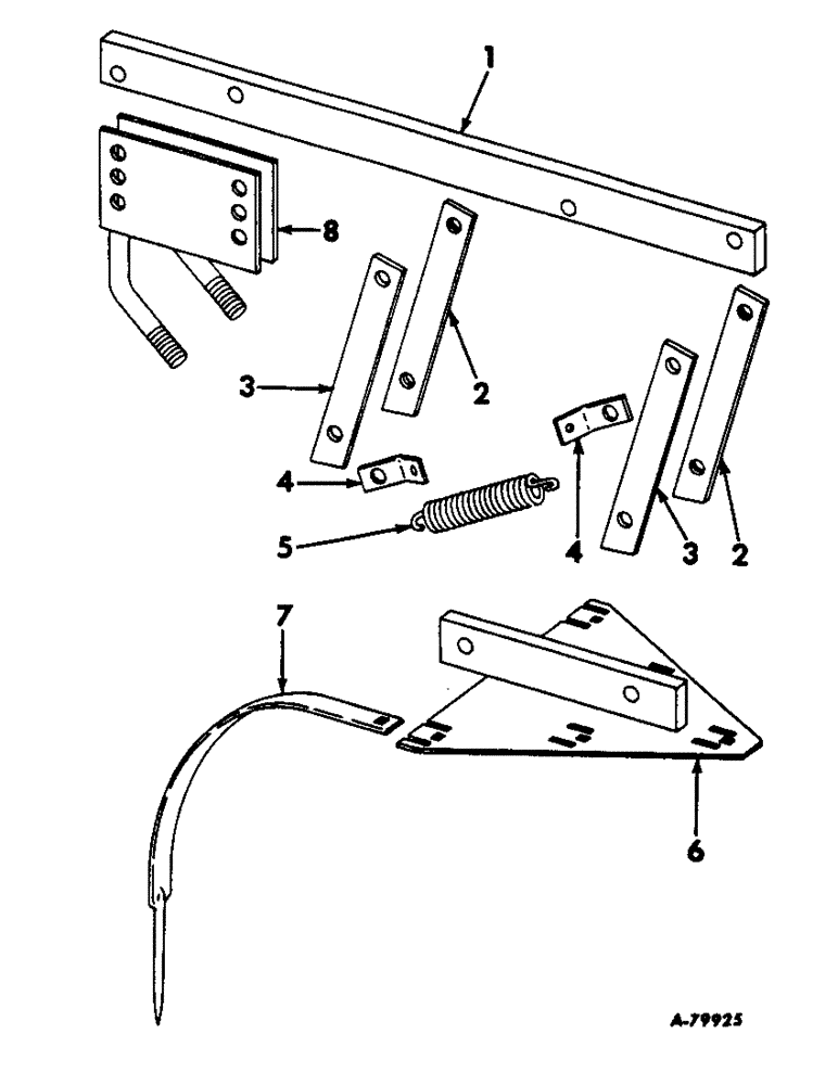 Схема запчастей Case IH 466 - (J-26) - SPRING TOOTH TILLAGE ATTACHMENT 