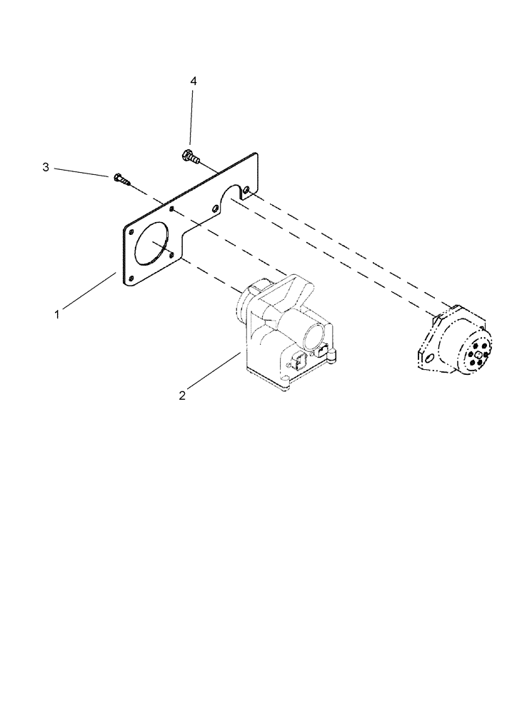 Схема запчастей Case IH 1200PT - (A.50.A[23]) - AFS IMPLEMENT CONNECTOR MOUNTING, 4 WHEEL DRIVE TRACTORS A - Distribution Systems