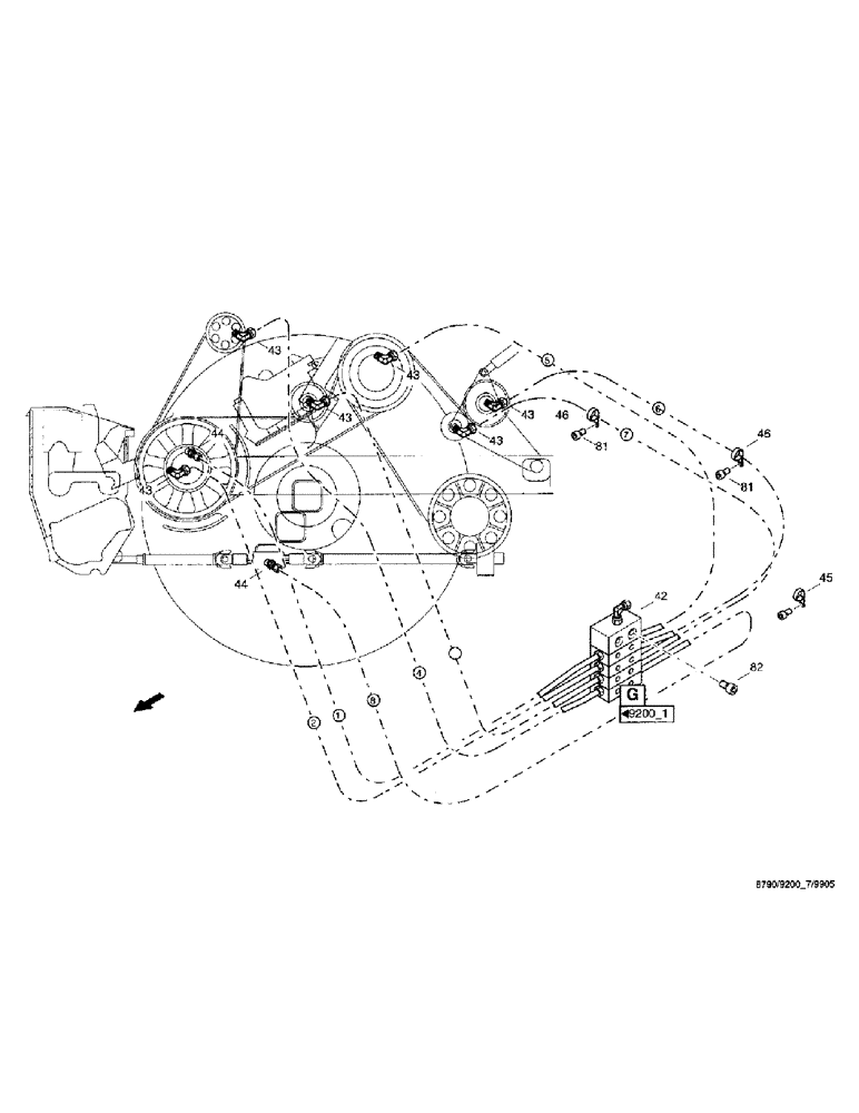 Схема запчастей Case IH 8790 - (237) - CENTRAL LUBRICATION SYSTEM, UNIT (71) - LUBRICATION SYSTEM