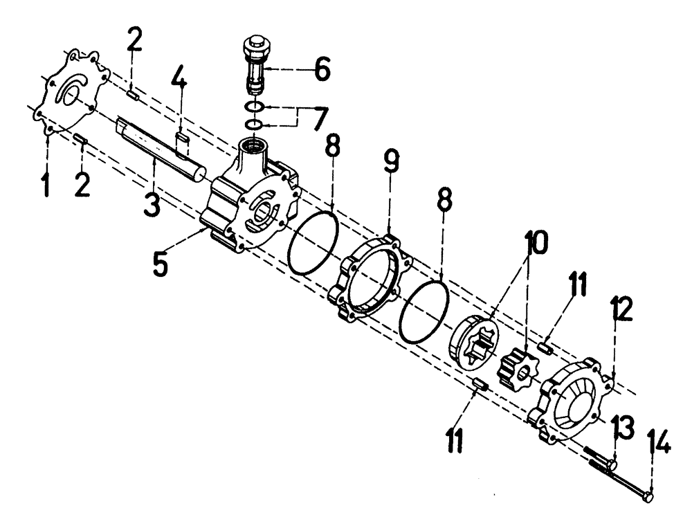 Схема запчастей Case IH 7700 - (B04[03]) - CHARGE PUMP Hydraulic Components & Circuits