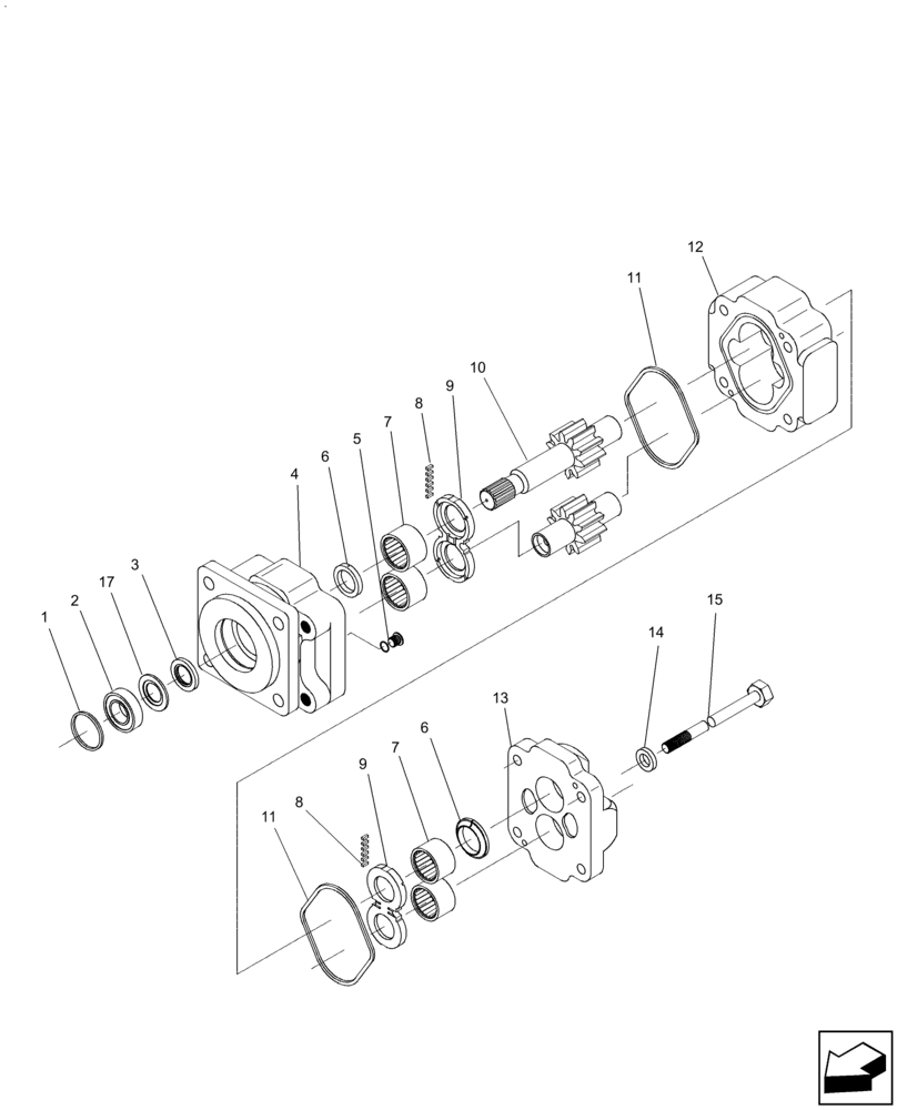 Схема запчастей Case IH A8800 - (35.000.AB[10]) - HYDRAULIC MOTOR (M50A) (35) - HYDRAULIC SYSTEMS