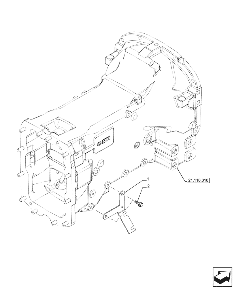 Схема запчастей Case IH FARMALL 100CL - (35.204.790) - VAR - 743915 - SUPPORT (35) - HYDRAULIC SYSTEMS