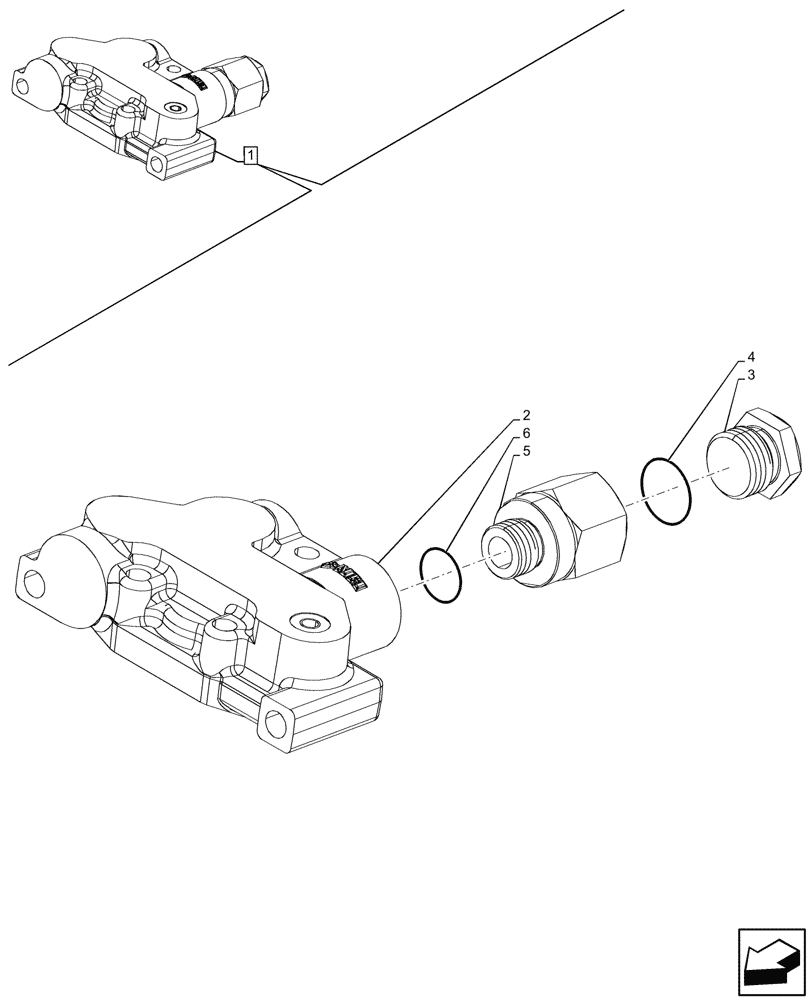 Схема запчастей Case IH FARMALL 100CL - (35.204.440) - VAR - 759024 - 3 REMOTE CONTROL VALVES, W/ DIVERTER, COMPONENTS (MDC) (35) - HYDRAULIC SYSTEMS