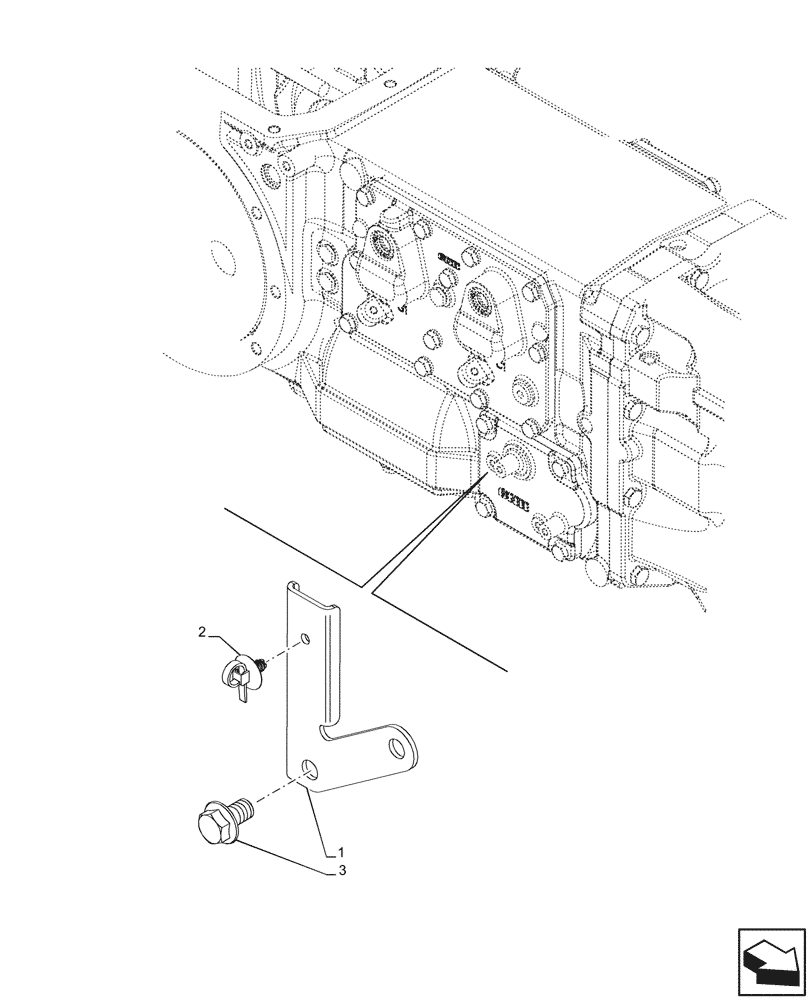 Схема запчастей Case IH FARMALL 90CL - (10.254.100) - VAR - 332150 - HORIZONTAL EXHAUST, MUFFLER (10) - ENGINE