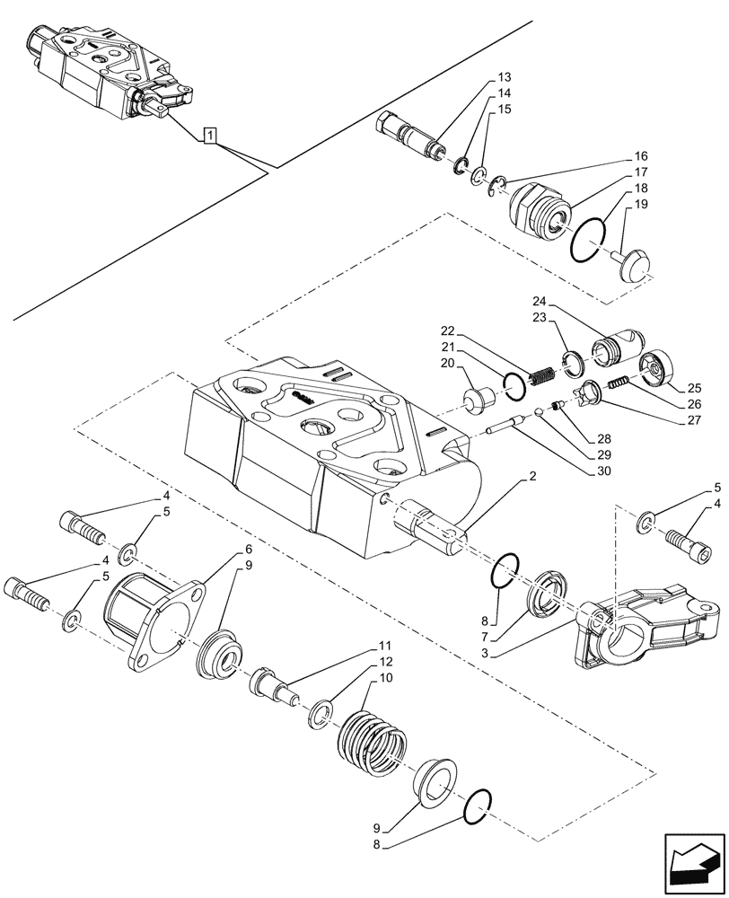 Схема запчастей Case IH FARMALL 100CL - (35.204.110) - VAR - 759022 - 2 REMOTE CONTROL VALVES, COMPONENTS (35) - HYDRAULIC SYSTEMS