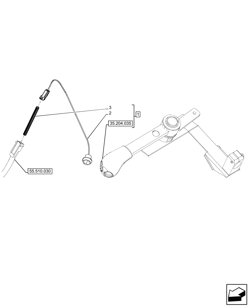 Схема запчастей Case IH FARMALL 80CL - (55.035.130) - VAR - 759024 - 3 REMOTE CONTROL VALVES, W/O DIVERTER, SWITCH, CAB (55) - ELECTRICAL SYSTEMS