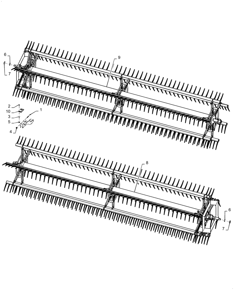 Схема запчастей Case IH DH403 - (58.101.AM[03]) - SPLIT REEL ASSY, 6-BAT DOUBLE DRIVE, ASN YHZB14001 (58) - ATTACHMENTS/HEADERS