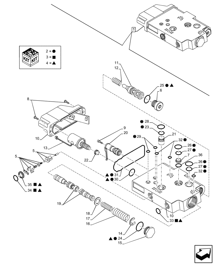 Схема запчастей Case IH FARMALL 80CL - (35.204.610) - VAR - 759025 - 3 REMOTE CONTROL VALVES, ELECTRO-HYDRAULIC, COMPONENTS, CAB (35) - HYDRAULIC SYSTEMS